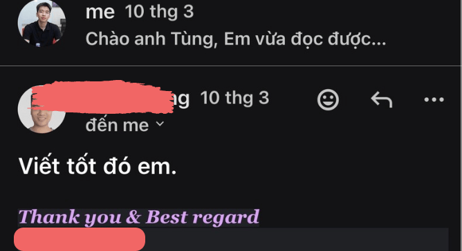 Email khách hàng: Viết tốt đó em