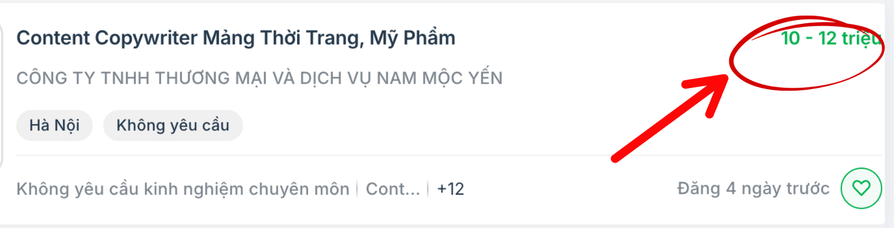 Tin tuyển Content Copywriter mảng thời trang, mỹ phẩm, lương 10-12 triệu