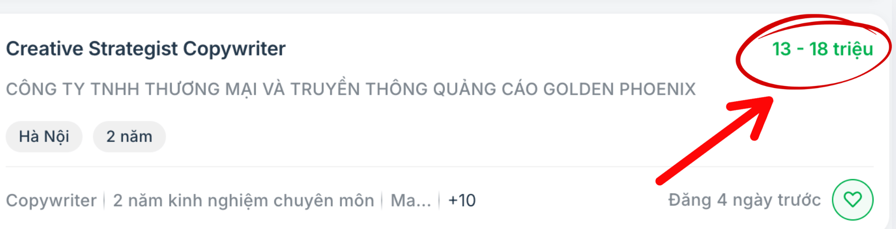 Tin tuyển Creative Strategist Copywriter, lương 13-18 triệu