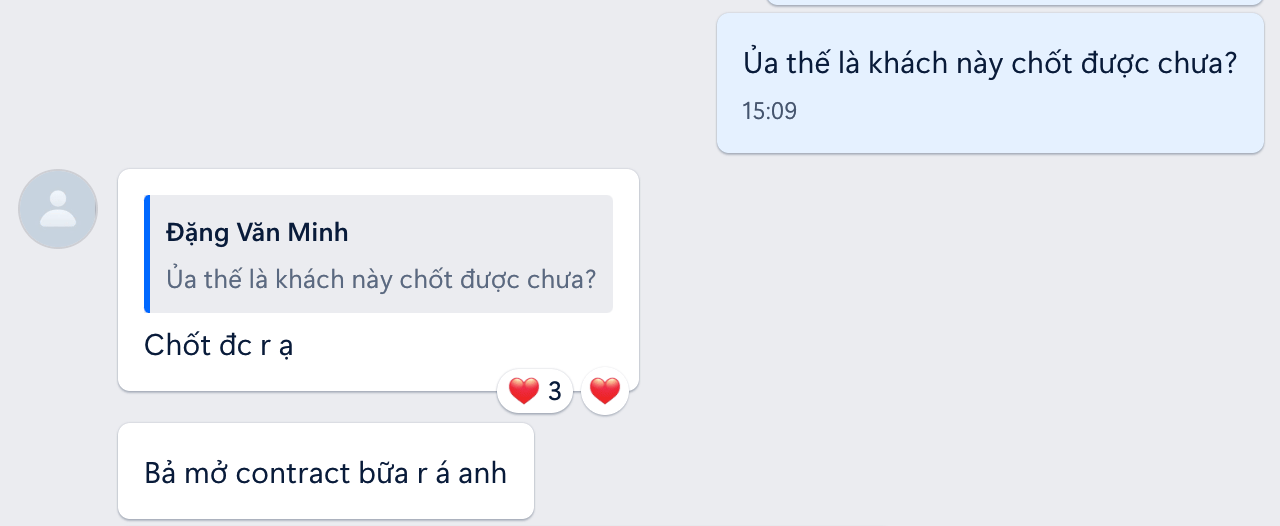 Xuân Khoa: Chốt được rồi ạ, bả mở contract bữa rồi á anh